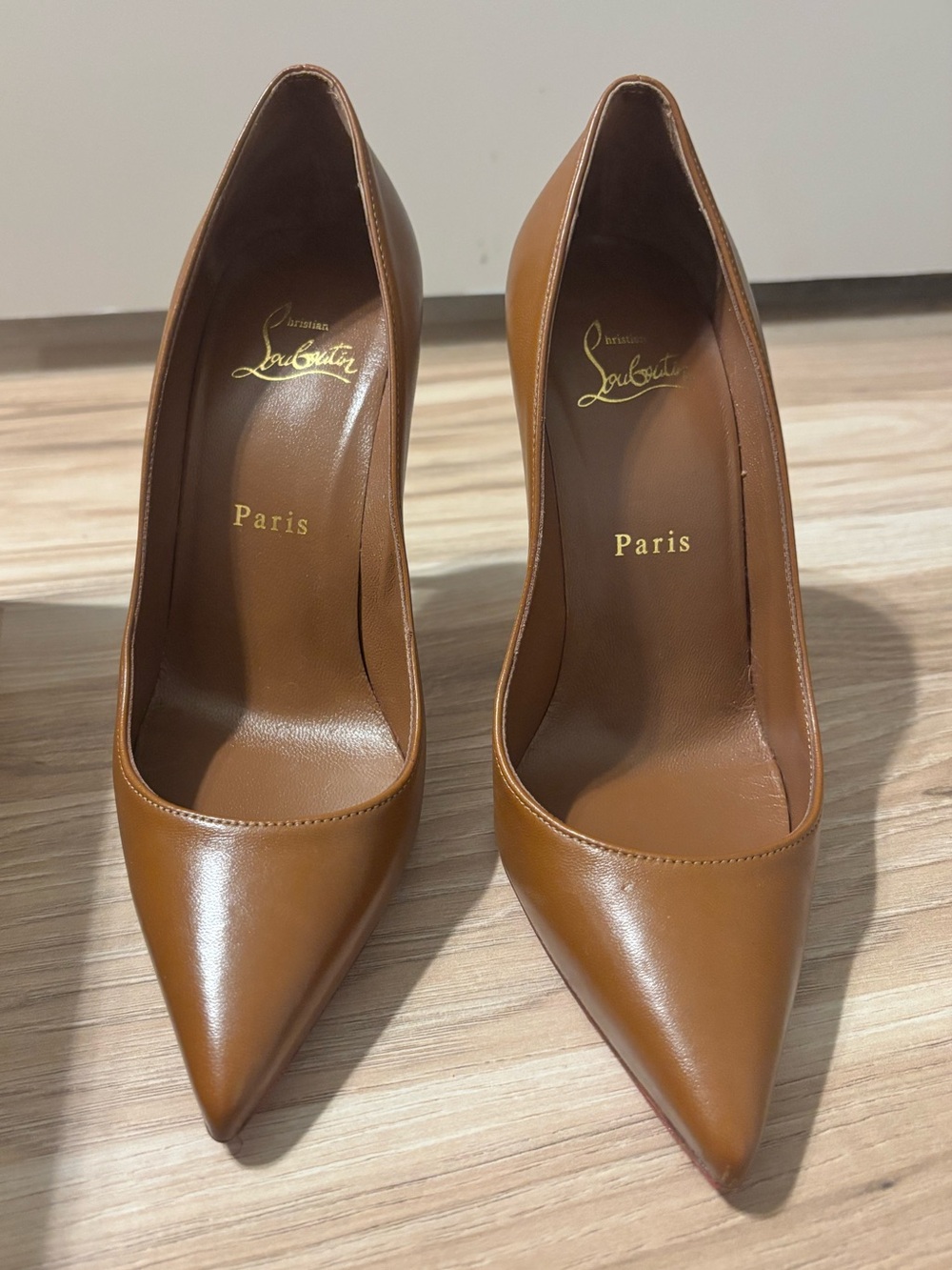 CHRISTIAN LOUBOUTIN Nappa Kate 100 Pumps 36 Nude - Picture 4 of 8